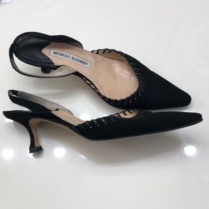 Manolo Blahnik suede shoes